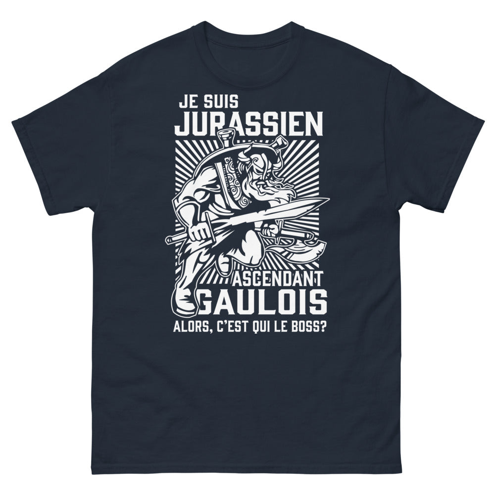 T-shirt Jurassien marine - Qui est le patron ?