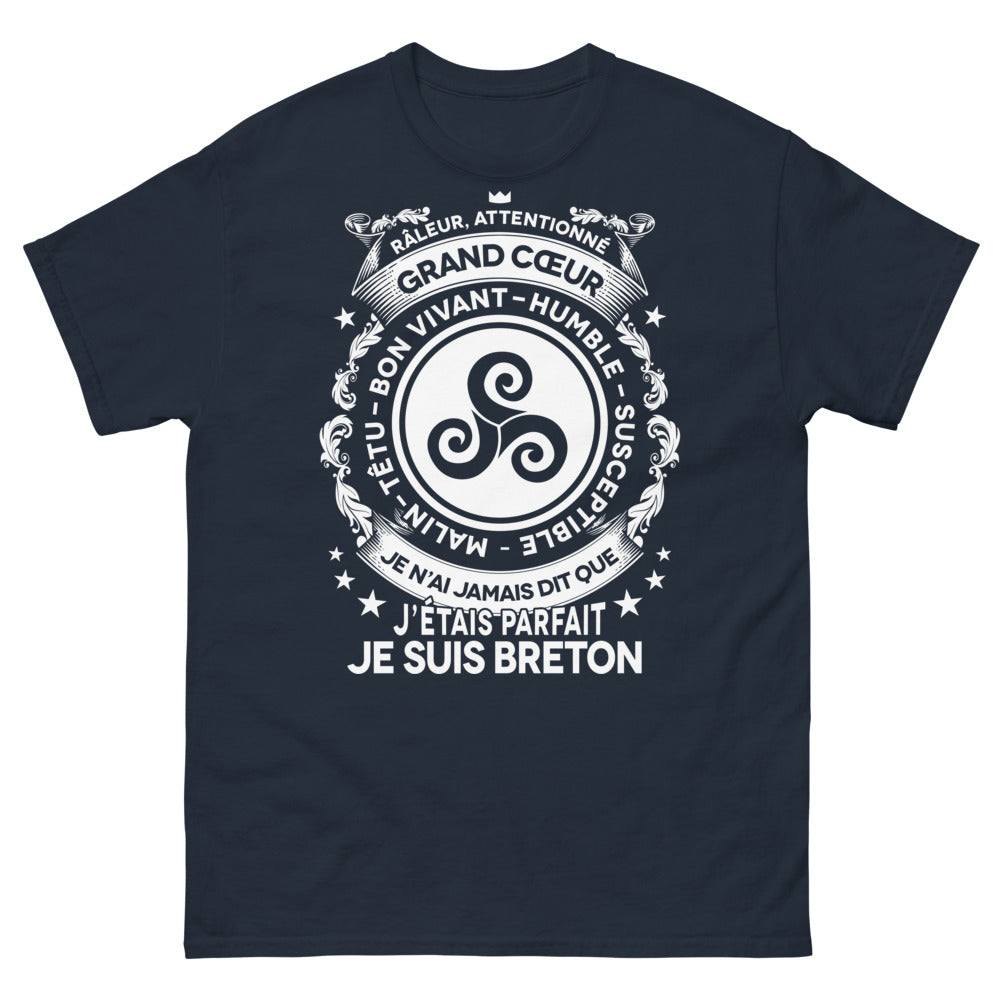 T-shirt Bretagne marine - Râleur attachant