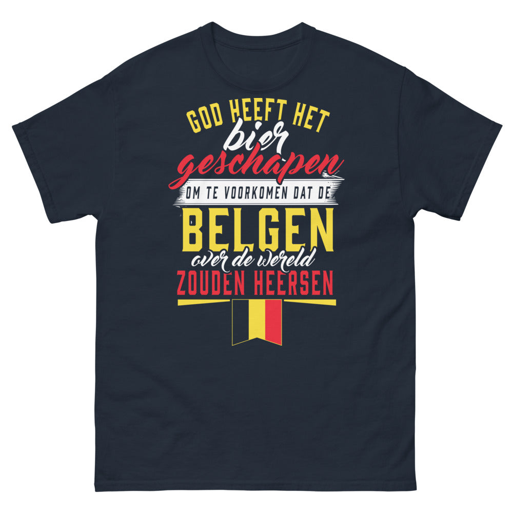 T-shirt Belgique marine - Les Belges maîtres du monde