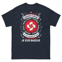 Thumbnail for T-shirt Basque marine - Râleur, attentionné, grand cœur
