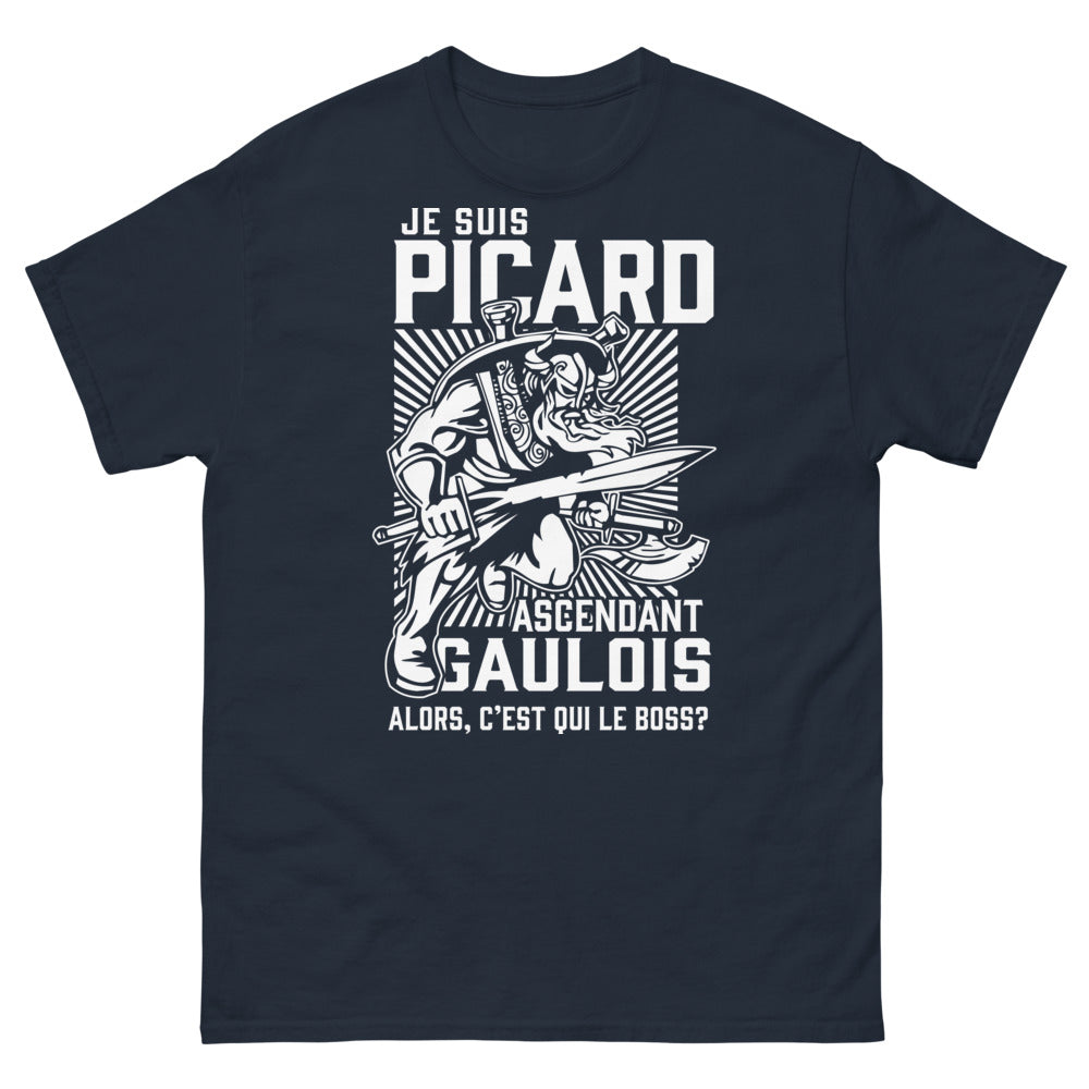 T-shirt Picard Gaulois marine - C'est qui le boss ?