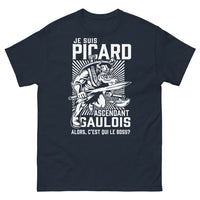 Thumbnail for T-shirt Picard Gaulois marine - C'est qui le boss ?