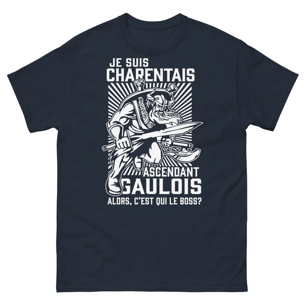 T-shirt Charentais marine - Alors c'est qui le boss ?