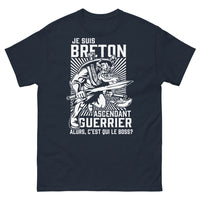 Thumbnail for T-shirt Breton marine - Guerrier qui est le boss