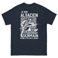 Thumbnail for T-shirt Alsacien Ascendant Germain marine - 'Qui est le Boss ?' 