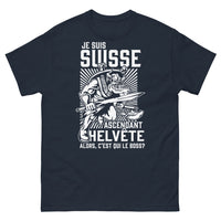 Thumbnail for T-shirt Suisse Ascendant Helvète marine - Le boss des montagnes