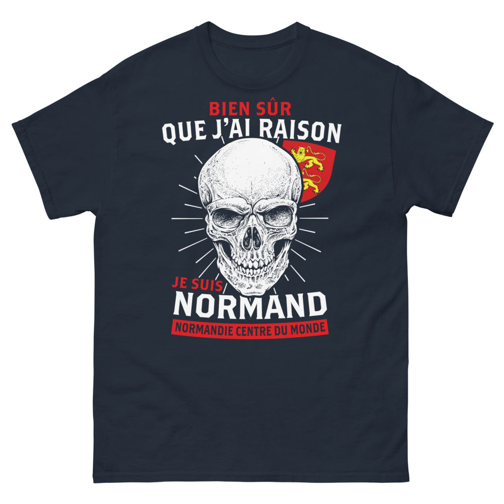 T-shirt Normand marine - Bien sûr que j'ai raison