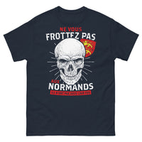 Thumbnail for T-shirt Normand marine - Ne vous frottez pas aux Normands
