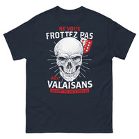 Thumbnail for T-shirt Valais marine - Ne vous frottez pas aux Valaisans
