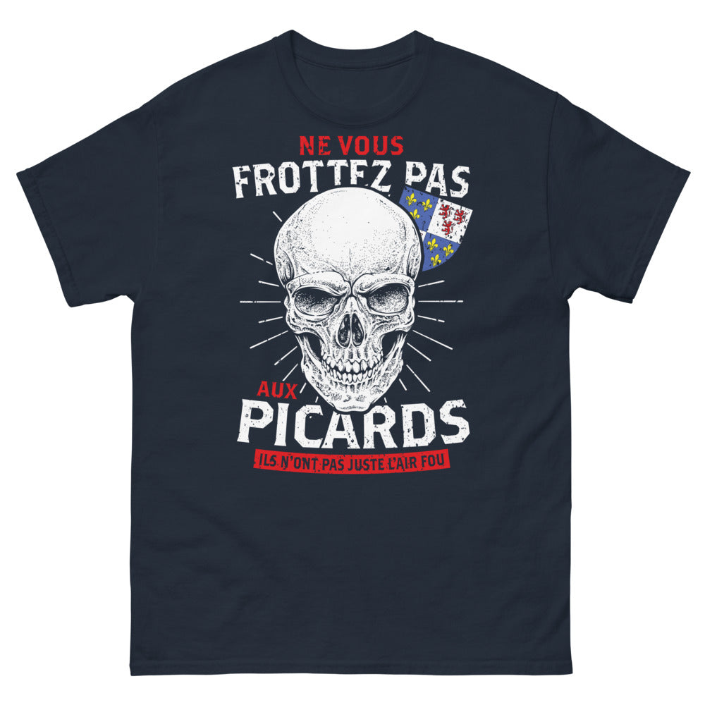 T-shirt Picard marine - Ne vous frottez pas aux Picards