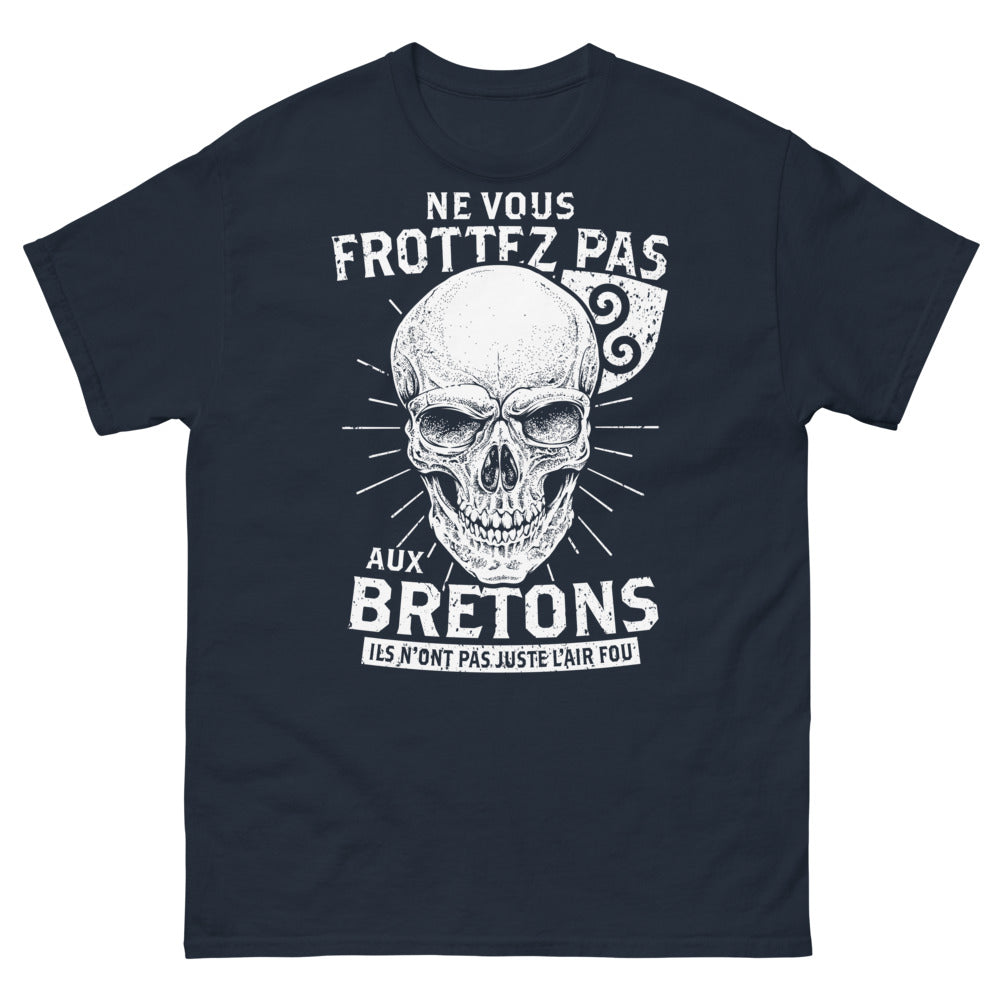 T-shirt Bretagne marine - Ne vous frottez pas aux Bretons