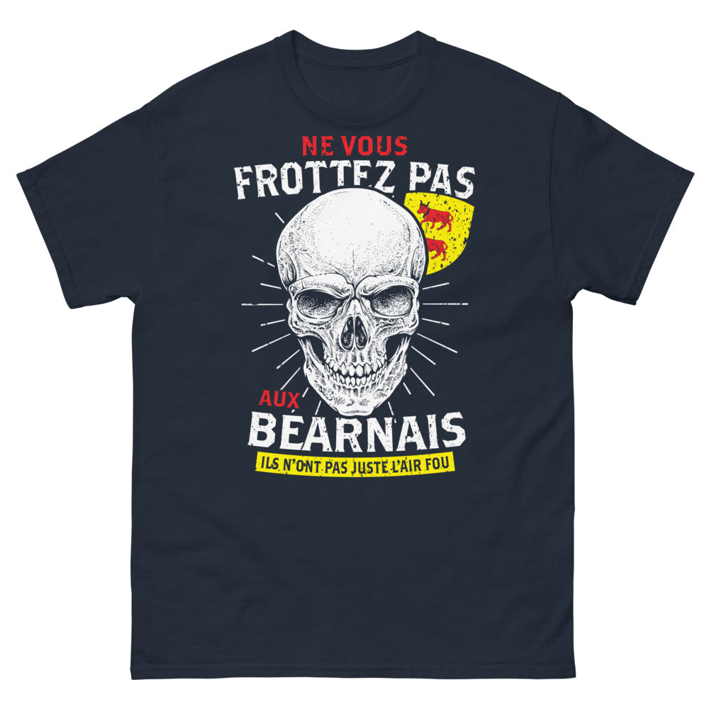 T-shirt Béarnais marine - Ne vous frottez pas aux Béarnais