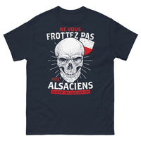 Thumbnail for T-shirt Alsacien marine - Ne vous frottez pas aux Alsaciens