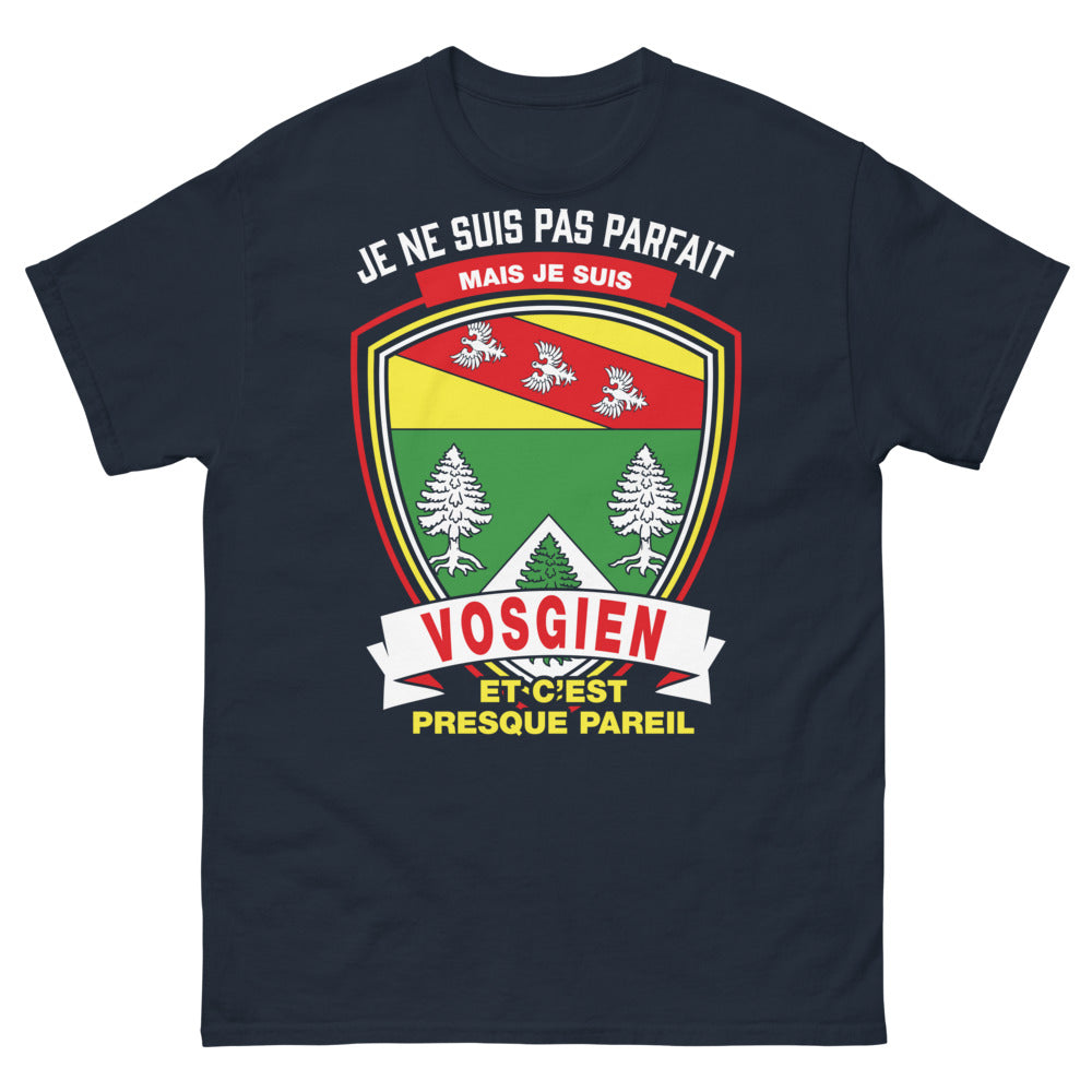 T-shirt Vosgien marine - Je ne suis pas parfait mais je suis Vosgien