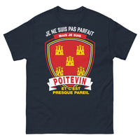 Thumbnail for T-shirt Poitevin marine - Je ne suis pas parfait, mais Poitevin