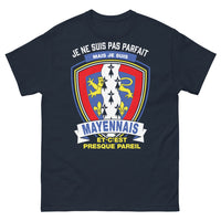 Thumbnail for T-shirt Mayennais marine - Je ne suis pas parfait mais je suis Mayennais