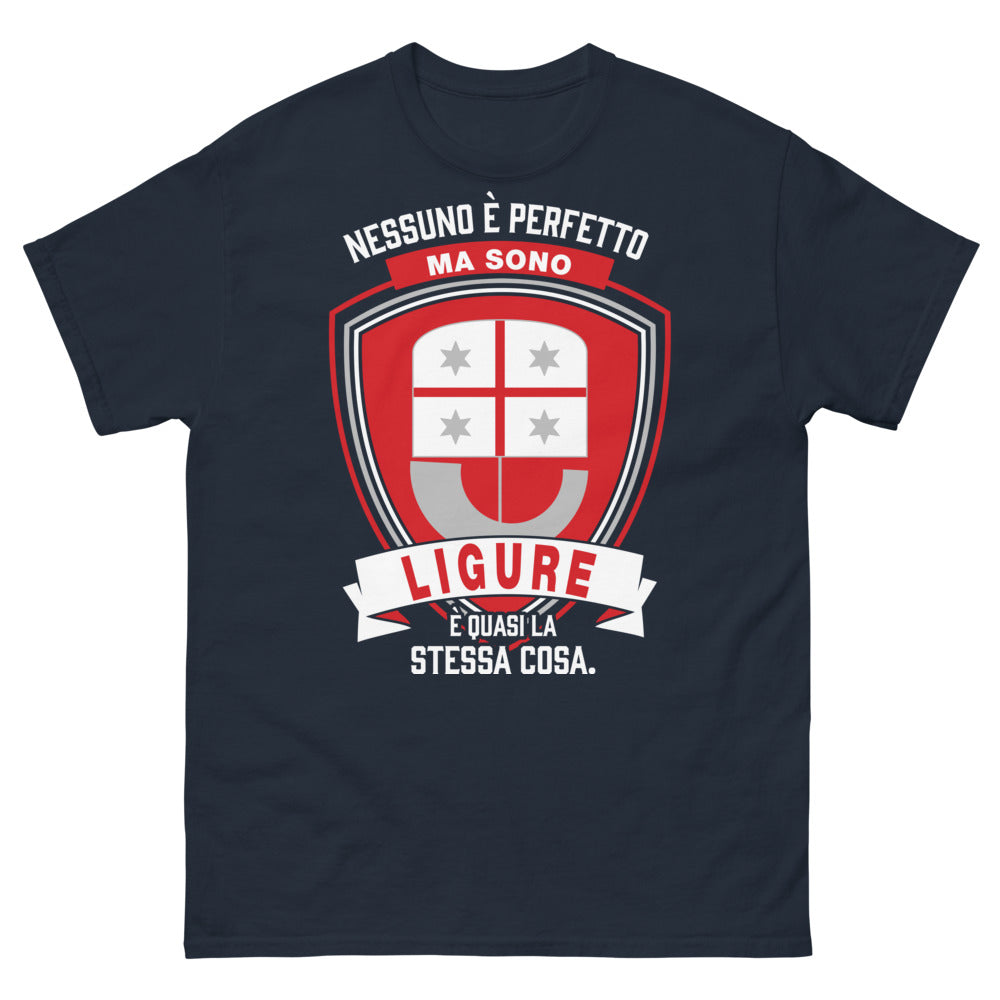 T-shirt Ligurie marine - Nessuno è perfetto ma sono ligure