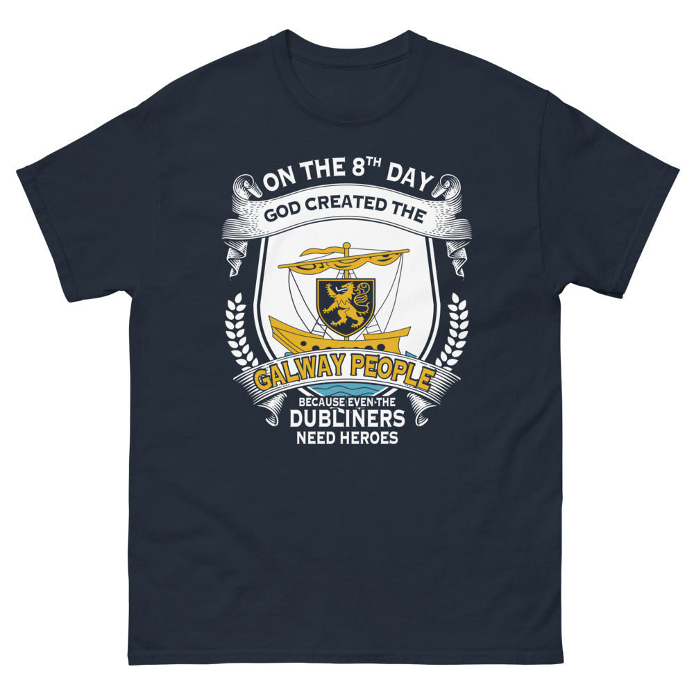T-shirt Galway marine - On the 8th Day God Created the Galway People