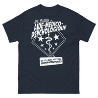 Thumbnail for T-shirt Aide médico-psychologique marine - Quel est ton super pouvoir ?