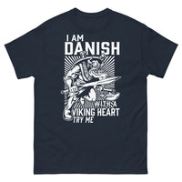Thumbnail for T-shirt Danois marine - I am Danish with a Viking Heart