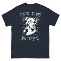 Thumbnail for T-shirt Anti-Lois Pitbull marine - Fier supporter