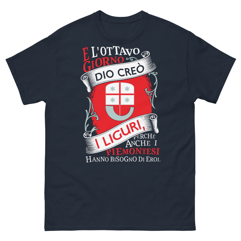 T-shirt Ligurie marine - e anche i Piemontesi hanno bisogno di eroi