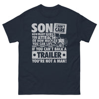 Thumbnail for T-shirt Trailer Skills marine - texte humoristique 'Trailer Skills'