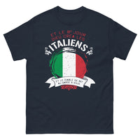Thumbnail for T-shirt Italiens marine - Et le 8e jour, Dieu créa les Italiens