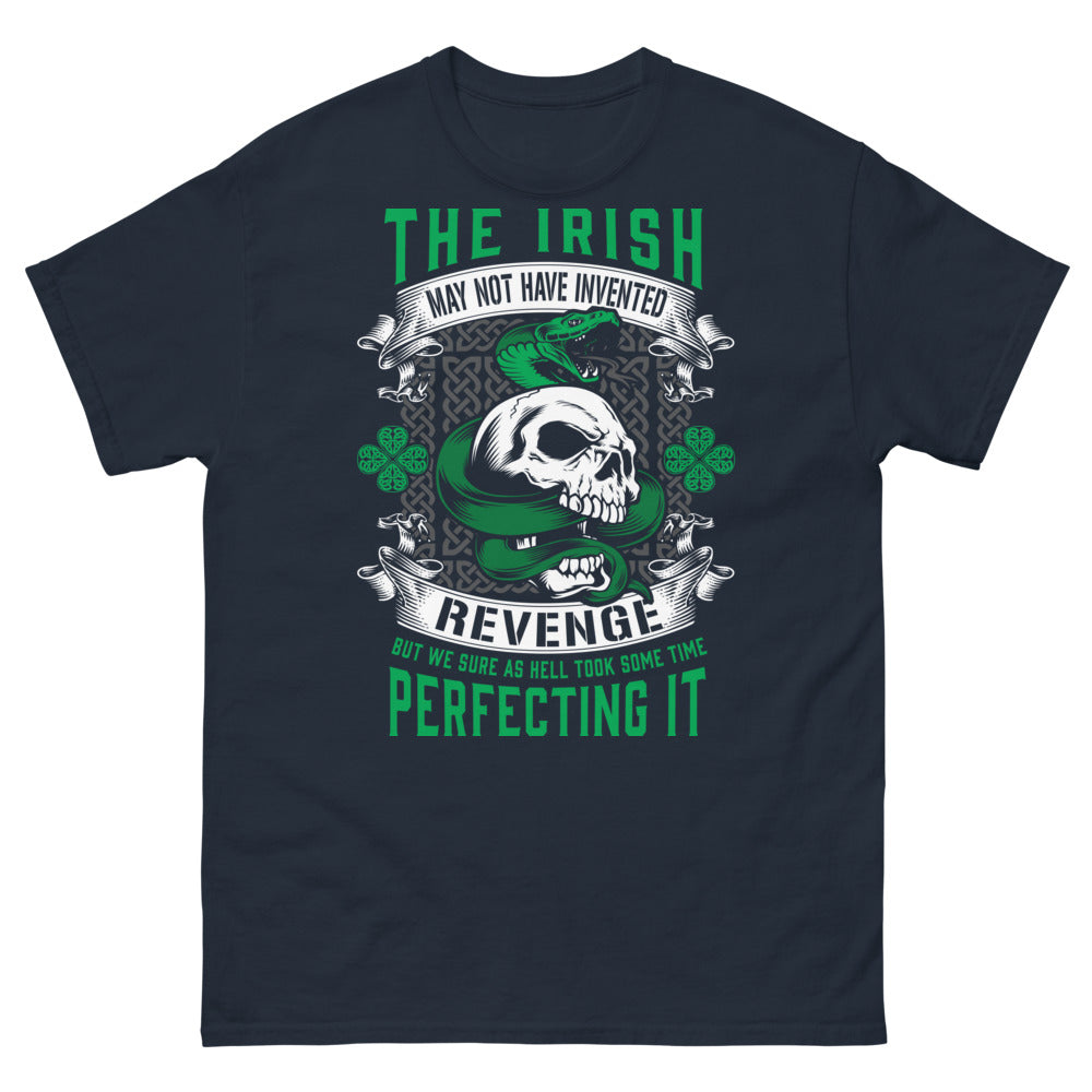 T-shirt Irlande marine - Irish wit 'Perfecting the Art of Revenge'