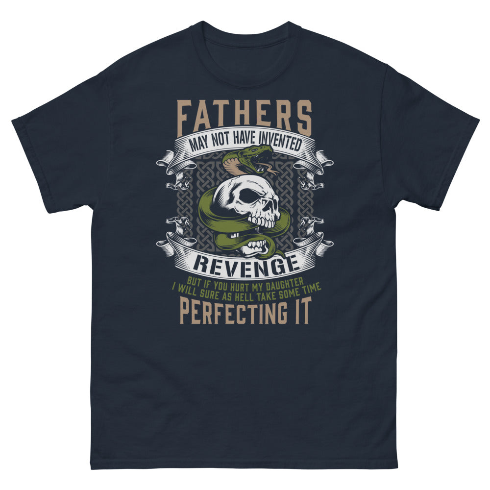 T-shirt Fathers Revenge marine - design Fathers Revenge, chevalier protecteur et nostalgie