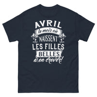 Thumbnail for T-shirt Avril marine - Le mois des filles incroyablement belles