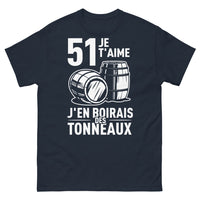 Thumbnail for T-shirt Pastis marine - 51 je t’aime, j’en boirais des tonneaux