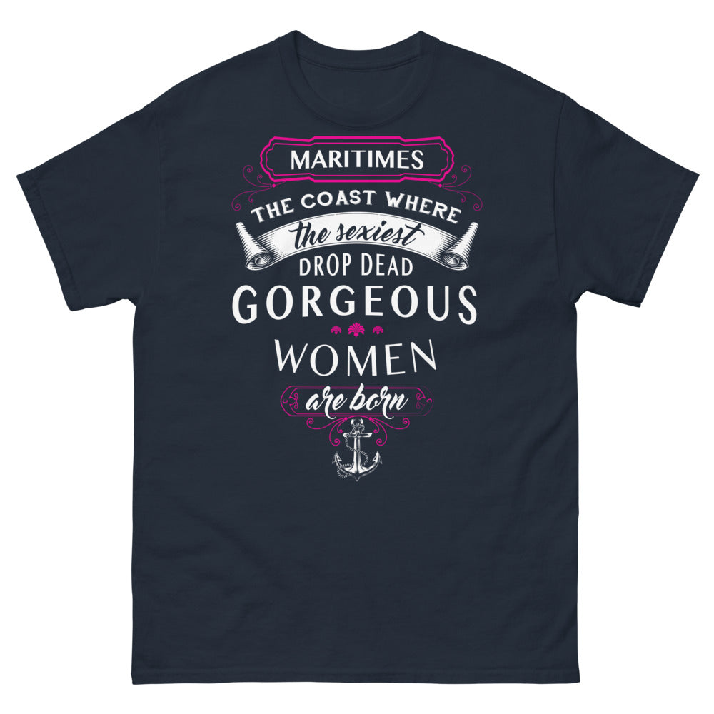 T-shirt Maritimes marine - les femmes les plus sexy naissent