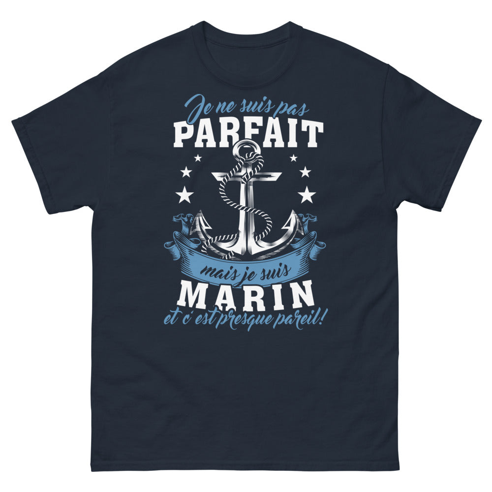 T-shirt Marin marine - Je ne suis pas parfait mais je suis marin