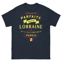 Thumbnail for T-shirt Lorraine marine - Presque parfait et fier de la région