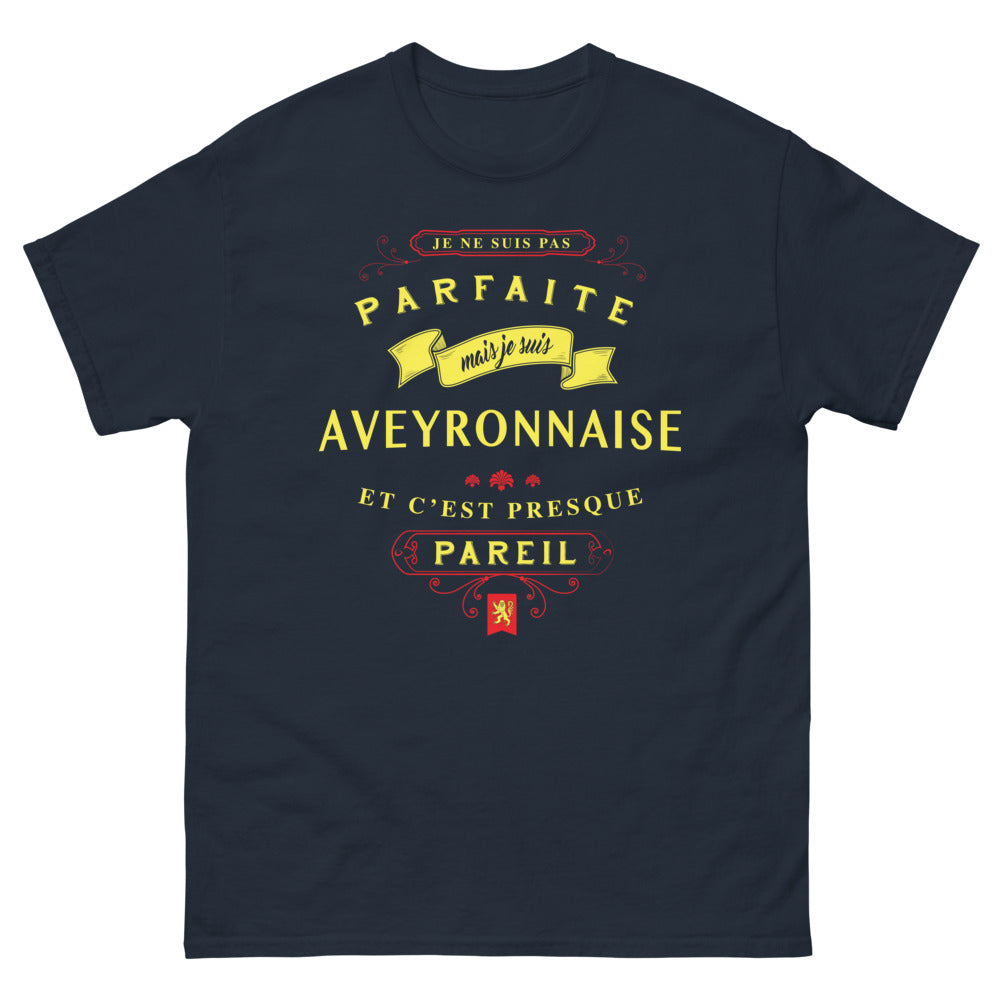 T-shirt Aveyronnaise marine - Presque parfait, humour aveyronnais