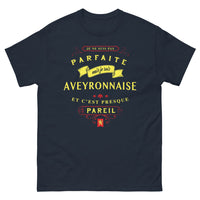 Thumbnail for T-shirt Aveyronnaise marine - Presque parfait, humour aveyronnais
