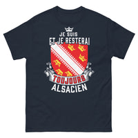 Thumbnail for T-shirt Alsacien marine - Je suis et je resterai toujours Alsacien