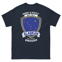 Thumbnail for T-shirt Alaskan marine - Nobody's Perfect, I'm Alaskan