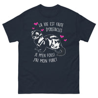 Thumbnail for T-shirt Furets marine - La vie est faite d'obstacles, j'ai mon Furet