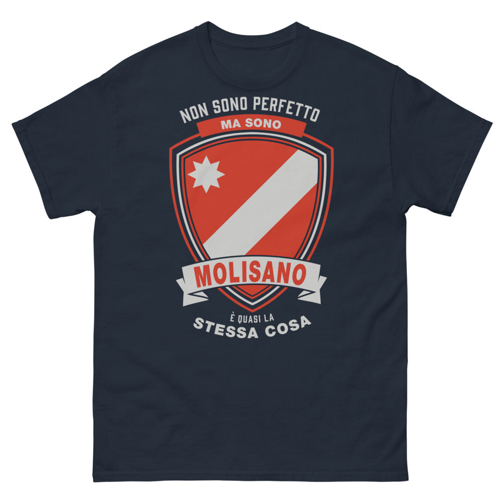 T-shirt Molise marine - Non sono perfetto ma sono Molisano