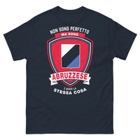 Thumbnail for T-shirt Abruzzese blu marino - Non sono perfetto ma sono abruzzese
