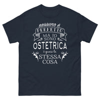 Thumbnail for T-shirt Ostetrica marine - Perfetto, Quasi!