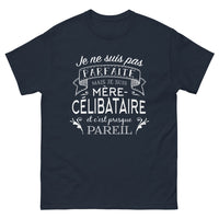 Thumbnail for T-shirt Maman célibataire marine - Presque parfaite