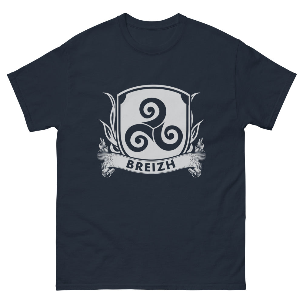 T-shirt Breizh marine - motif Breizh Sombre, humour et fierté bretonne