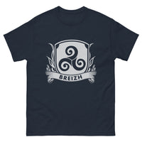 Thumbnail for T-shirt Breizh marine - motif Breizh Sombre, humour et fierté bretonne