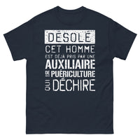 Thumbnail for T-shirt Manche (50) marine - humour nostalgique