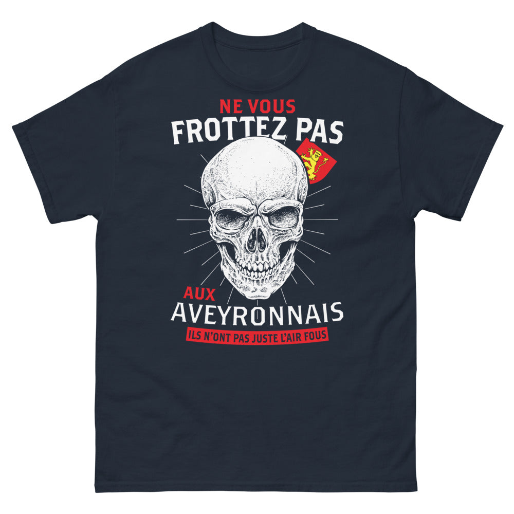 T-shirt Aveyronnais marine - Ne vous frottez pas aux Aveyronnais