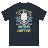 Thumbnail for T-shirt Franche-Comté marine - Et le huitième jour, Dieu créa les Franc-Comtois