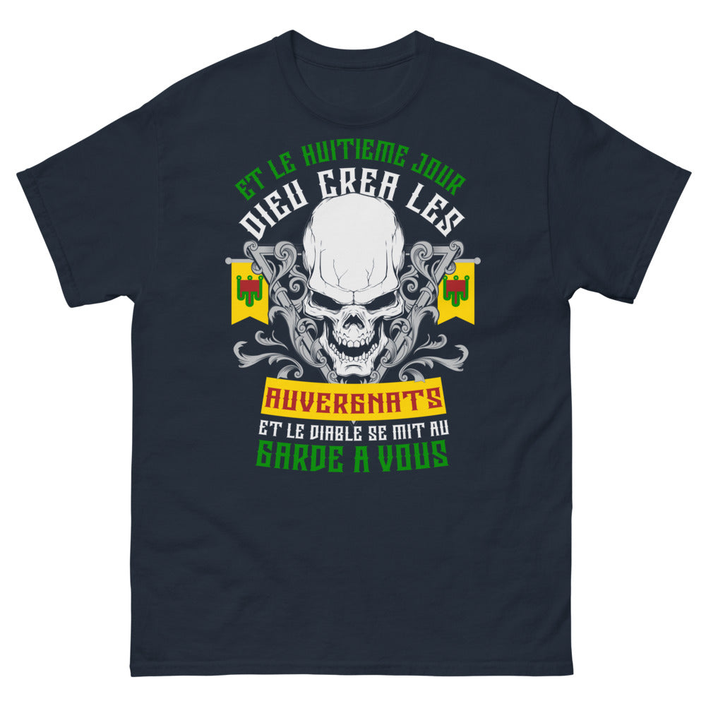 T-shirt Auvergne marine - Et le huitième jour, Dieu créa les Auvergnats